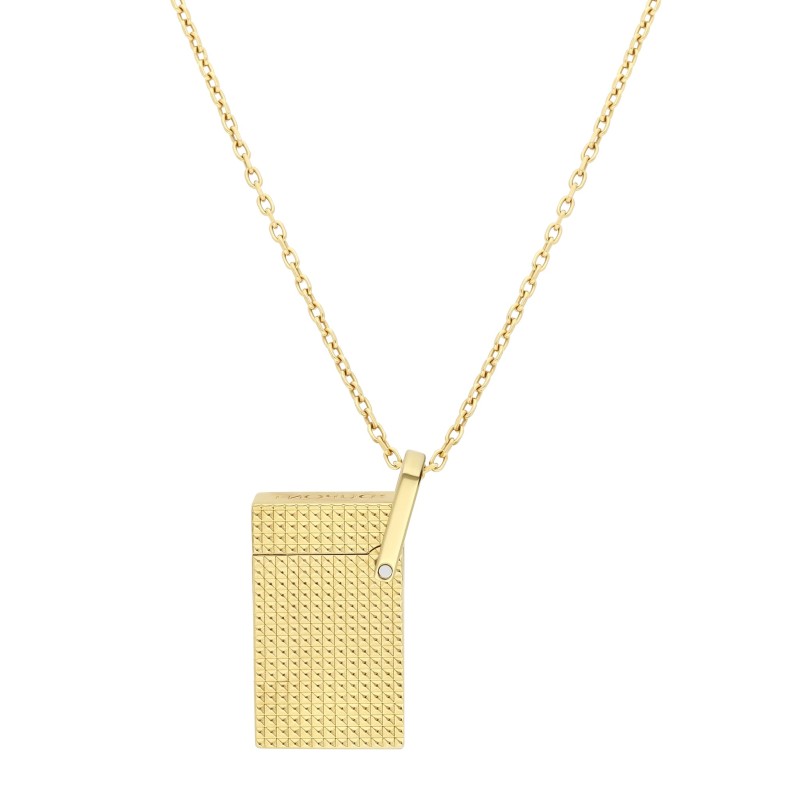 Accendino S.T. Dupont con collana testa di diamante