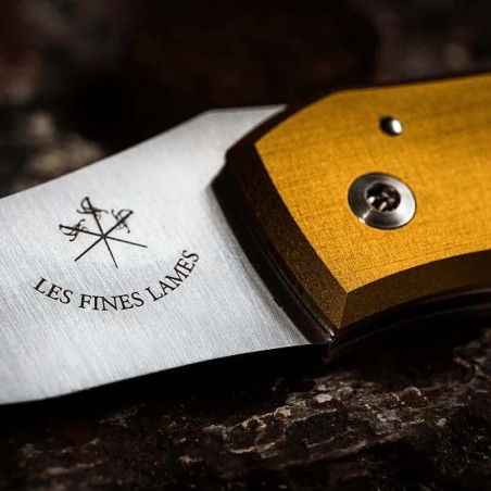 Tagliasigari Les Fines Lames Le Petit Anodized Yellow