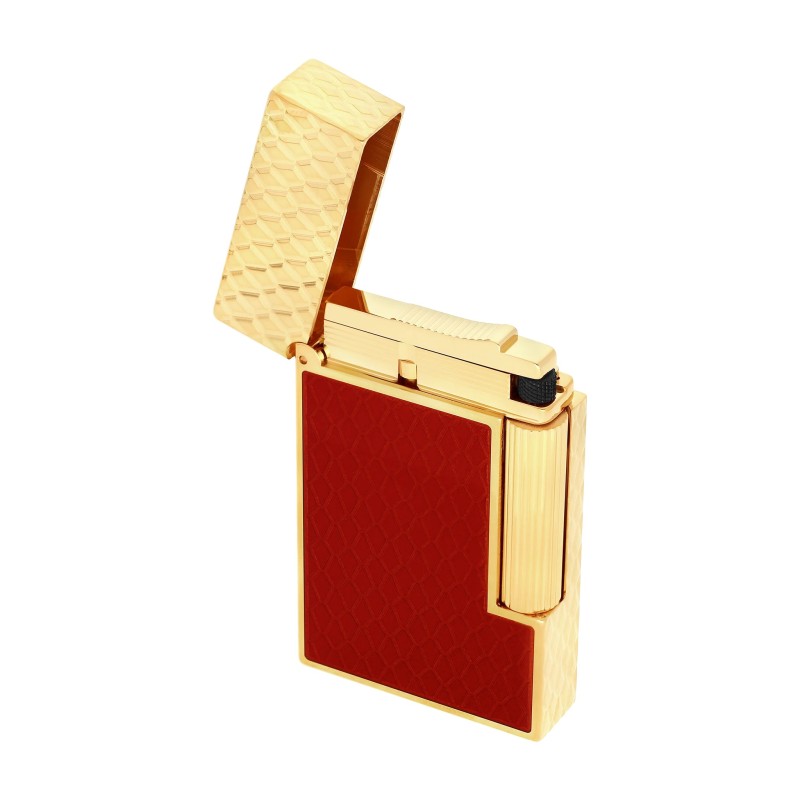 Accendino S.T. Dupont Ligne 2 Guillochè sotto lacca Dragon