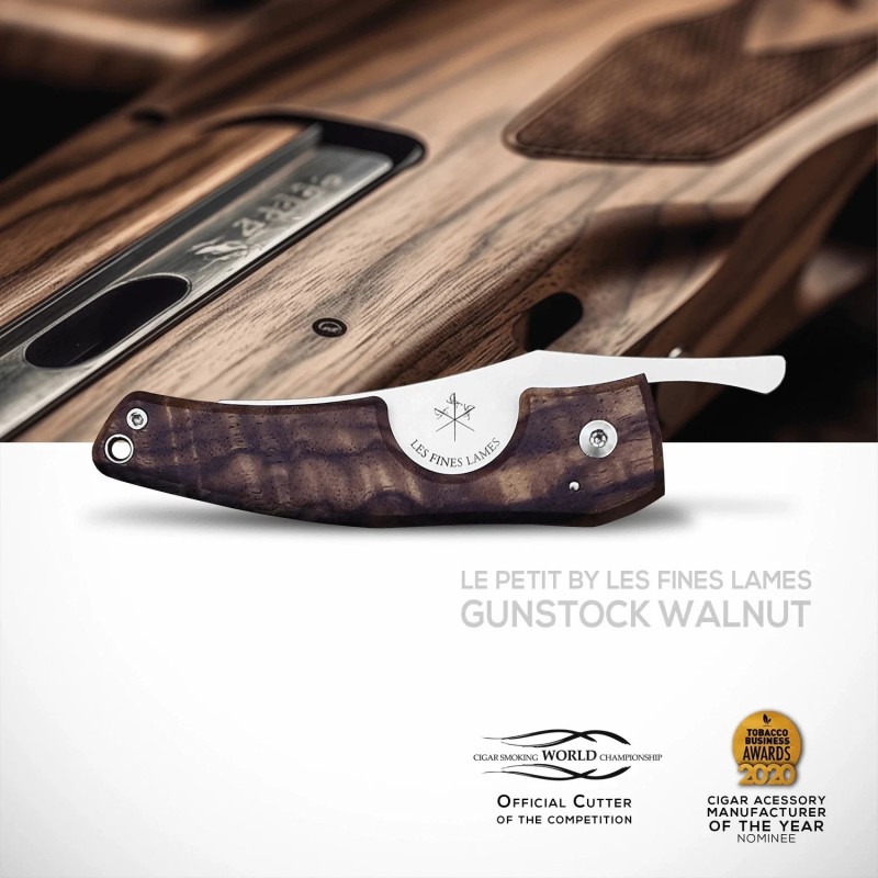 Tagliasigari Les Fines Lames Le Petit Gunstock Walnut Burl