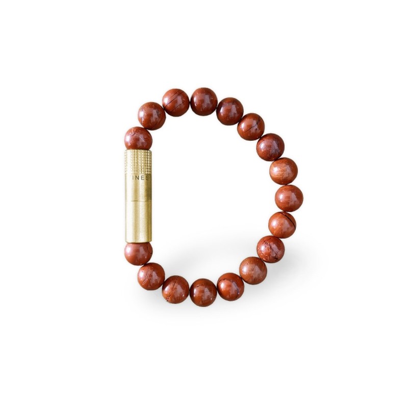 Forasigari a bracciale Les Fines Lames Brass Red Jasper