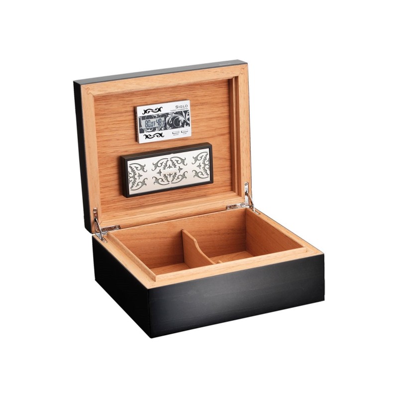 Humidor Siglo Vibrant Dark Grey fino a 50 sigari