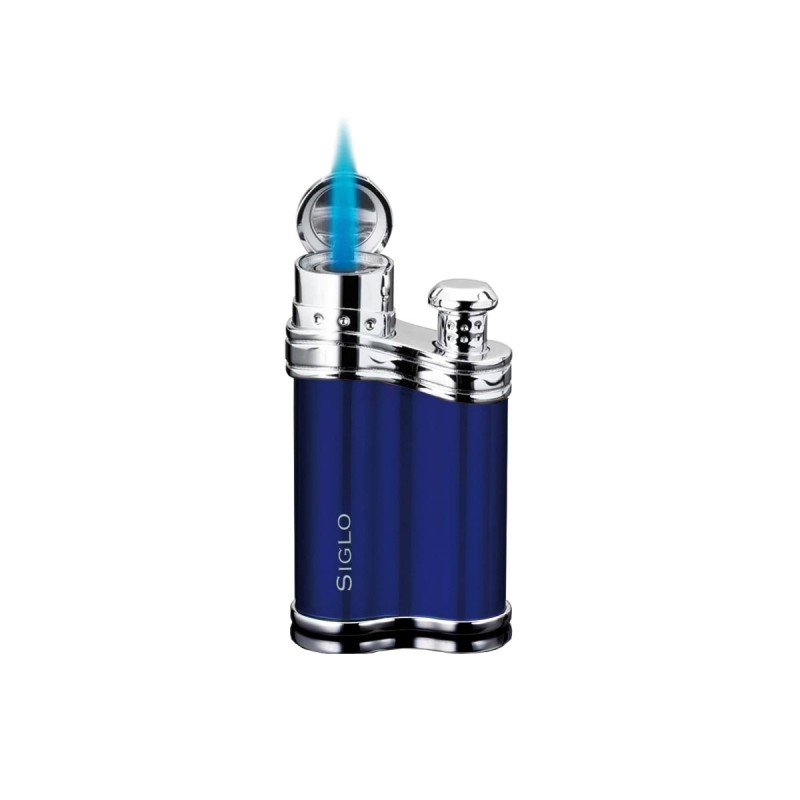 Accendino per sigaro Siglo Bean Shaped Lighter Metallic DarK Blue