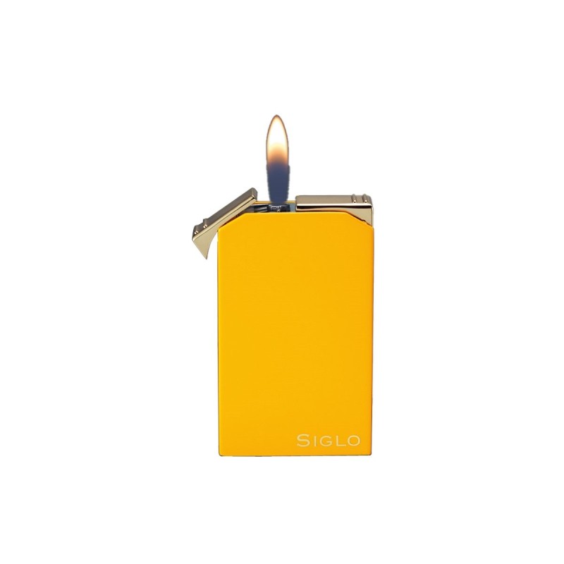 Accendino per sigaro a doppia fiamma Siglo Twin Checkers Yellow