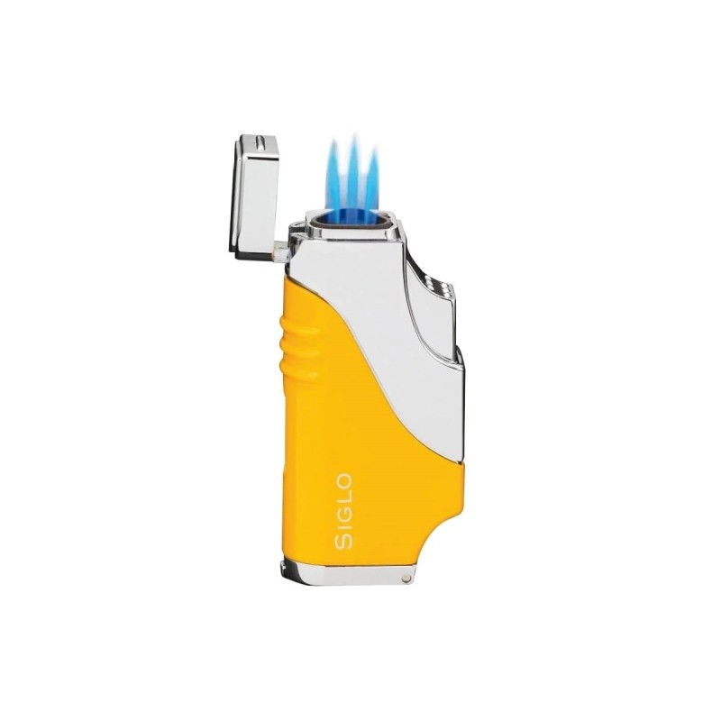 Accendino per sigaro a tripla fiamma Siglo Yellow