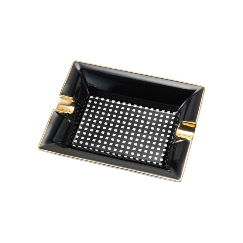 Posacenere Siglo Black Checkers