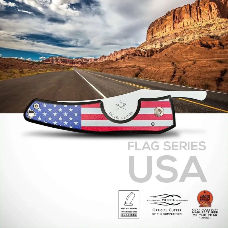 Tagliasigari Les Fines Lames Le Petit Flag USA Dark
